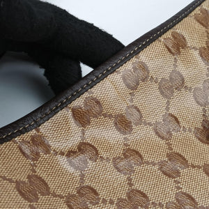 Vintage Gucci Abbey Brown PVC coated canvas 268642 shoulderbag | stylenewstar