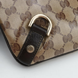 Vintage Gucci Abbey Brown PVC coated canvas 268642 shoulderbag | stylenewstar