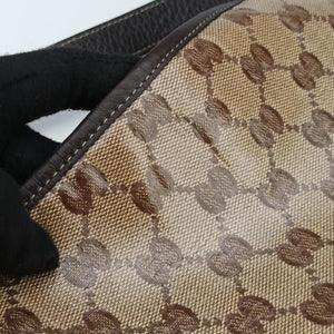 Vintage Gucci Abbey Brown PVC coated canvas 268642 shoulderbag | stylenewstar