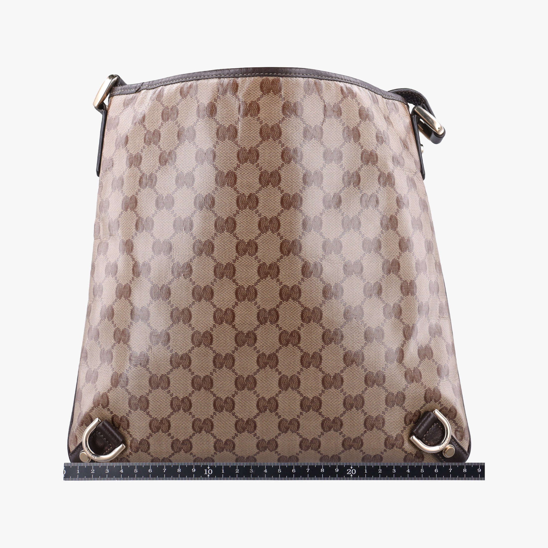 Vintage Gucci Abbey Brown PVC coated canvas 268642 shoulderbag | stylenewstar
