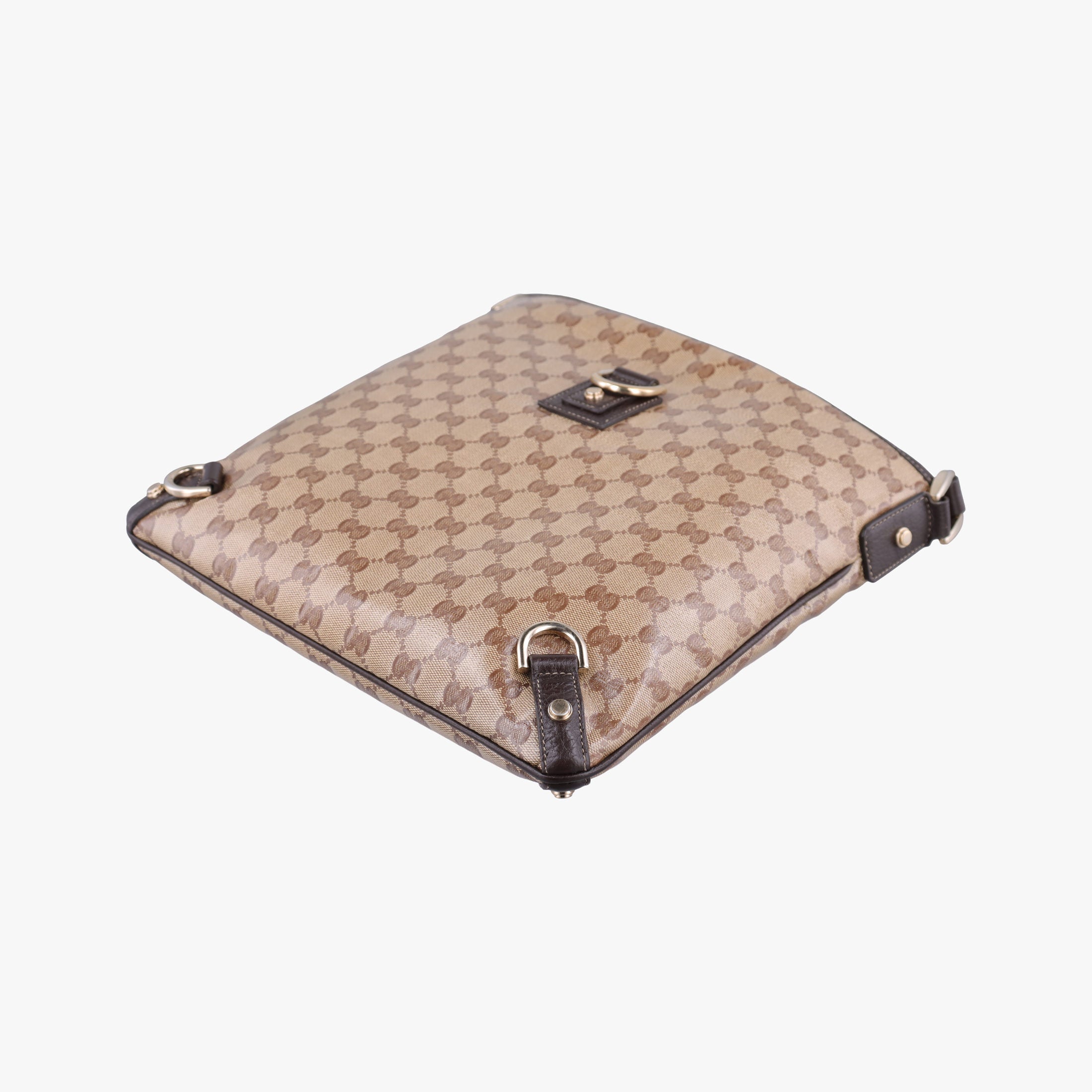 Vintage Gucci Abbey Brown PVC coated canvas 268642 shoulderbag | stylenewstar