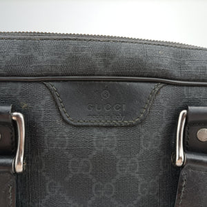 Vintage Gucci GG Plus GG Supreme Black PVC coated canvas 337081 handbag | stylenewstar