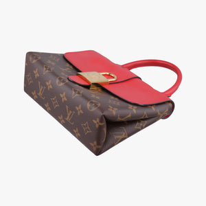 Pre-owned Louis Vuitton Locky BB Monogram/Brown×Coqulicot Monogram canvas×calf leather M44322 shoulderbag | stylenewstar