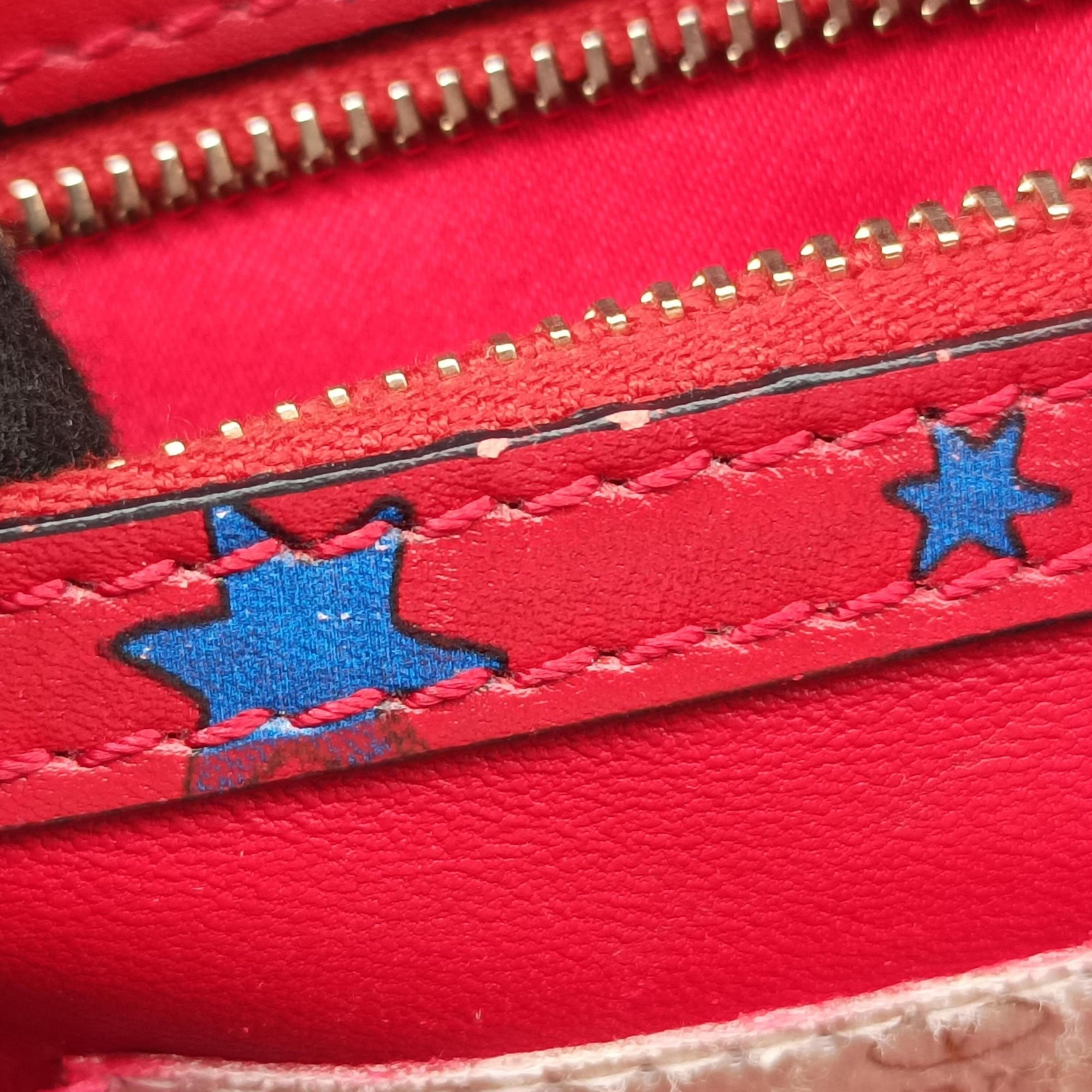 Vintage Valentino Rockstud Red Multi Calfskin  shoulderbag | stylenewstar