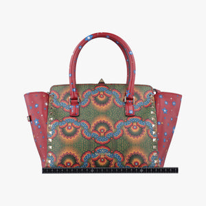 Vintage Valentino Rockstud Red Multi Calfskin  shoulderbag | stylenewstar