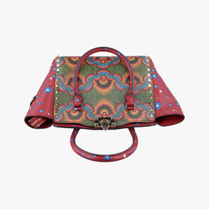 Vintage Valentino Rockstud Red Multi Calfskin  shoulderbag | stylenewstar