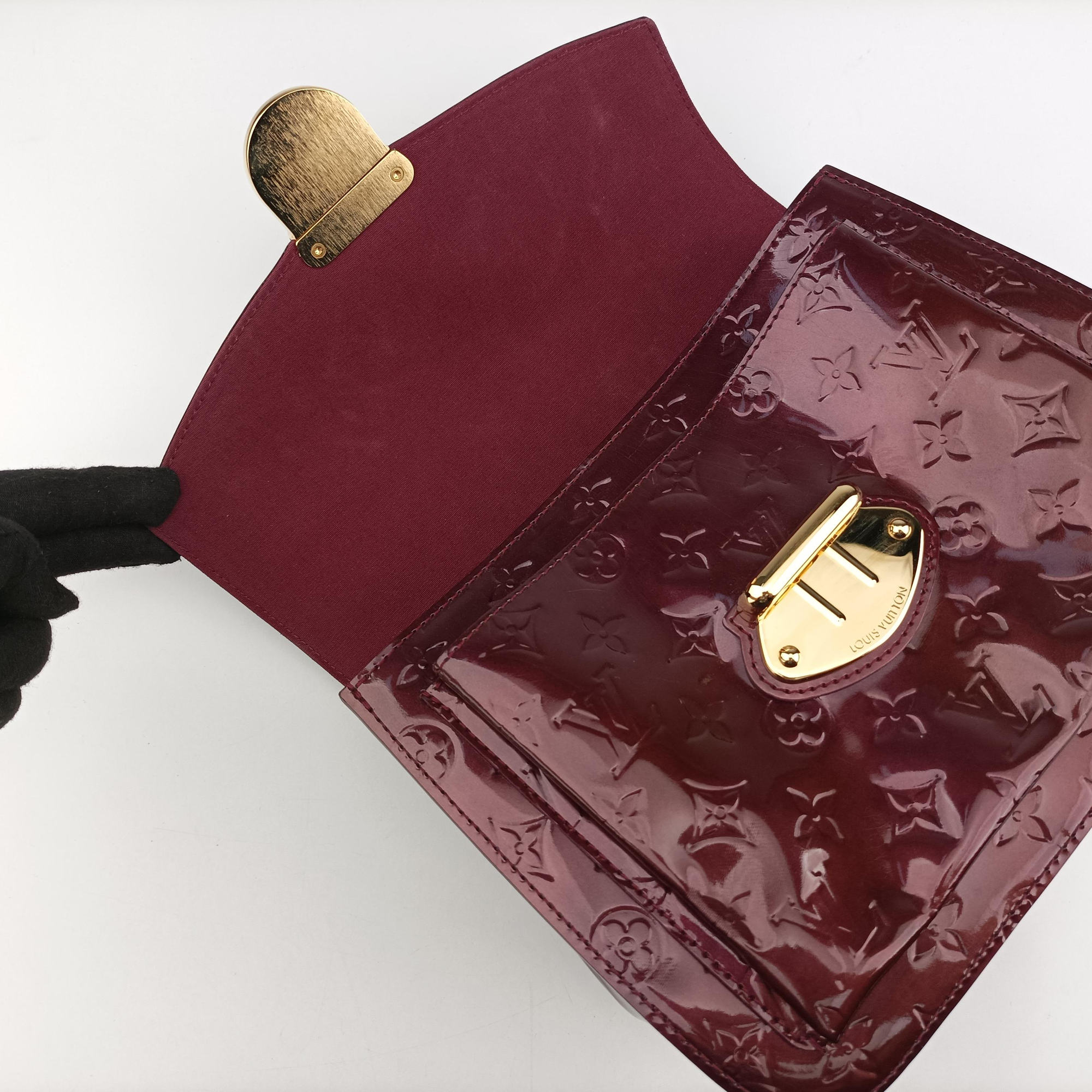Pre-owned Louis Vuitton MIRADA AMARANTE Vernis M91397 shoulderbag | stylenewstar
