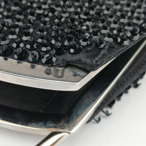 Pre-owned Gucci Beaded Satin Evening Black Sequins 005 47 handbag | stylenewstar