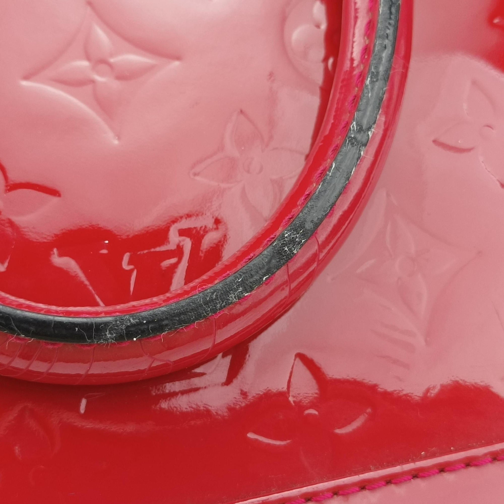Pre-owned Louis Vuitton Alma BB pomme d'amour Vernis M91606 shoulderbag | stylenewstar