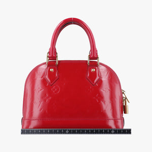Pre-owned Louis Vuitton Alma BB pomme d'amour Vernis M91606 shoulderbag | stylenewstar