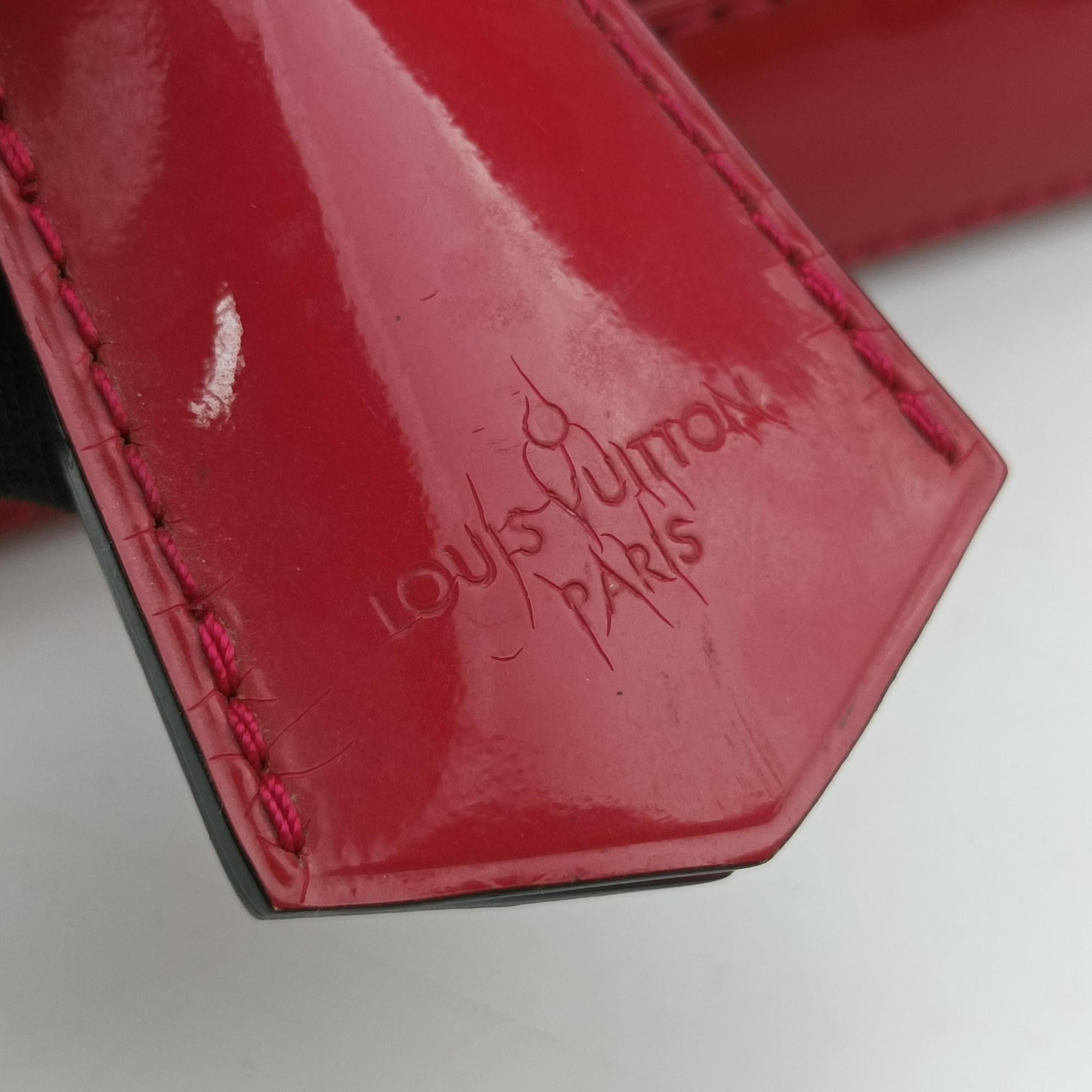 Pre-owned Louis Vuitton Alma BB pomme d'amour Vernis M91606 shoulderbag | stylenewstar