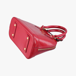 Pre-owned Louis Vuitton Alma BB pomme d'amour Vernis M91606 shoulderbag | stylenewstar