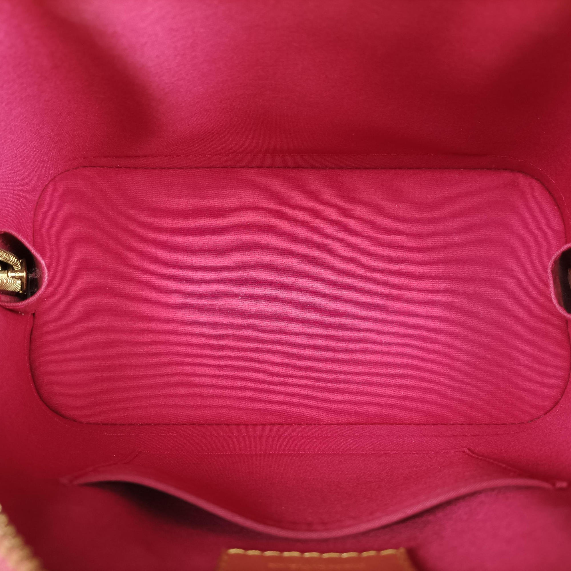 Pre-owned Louis Vuitton Alma BB pomme d'amour Vernis M91606 shoulderbag | stylenewstar