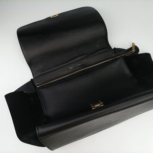 Vintage Celine Trapeze Black Suede×leather  handbag | stylenewstar