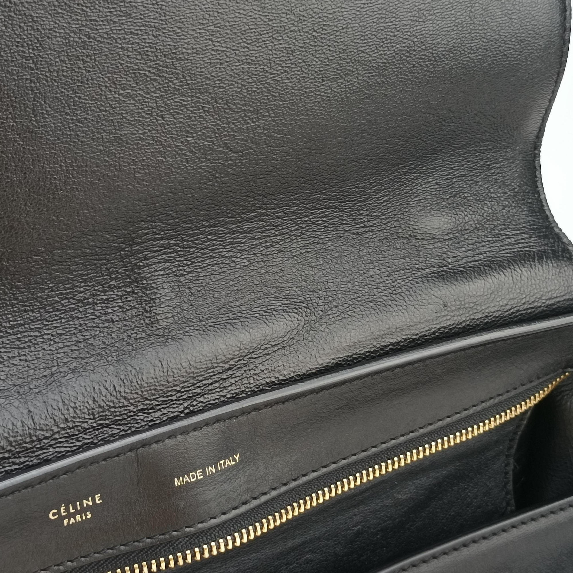 Vintage Celine Trapeze Black Suede×leather  handbag | stylenewstar