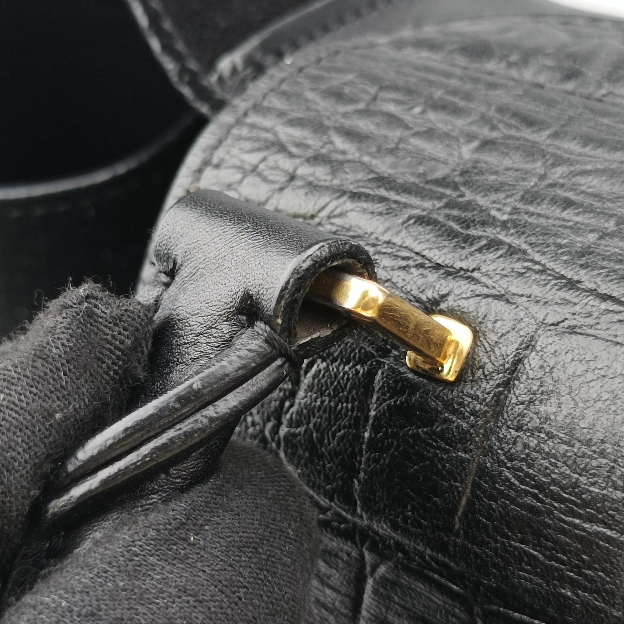 Vintage Celine Trapeze Black Suede×leather  handbag | stylenewstar