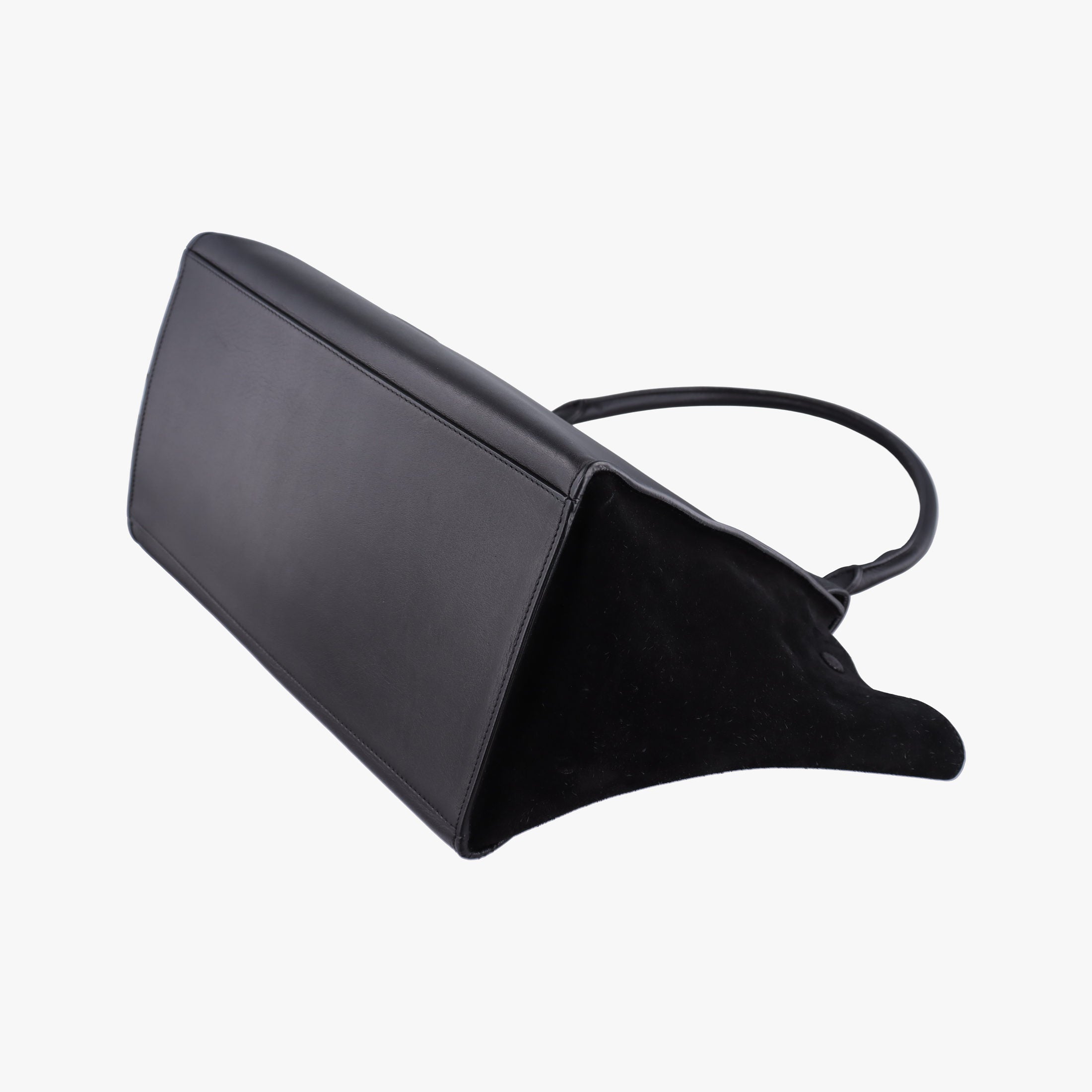 Vintage Celine Trapeze Black Suede×leather  handbag | stylenewstar