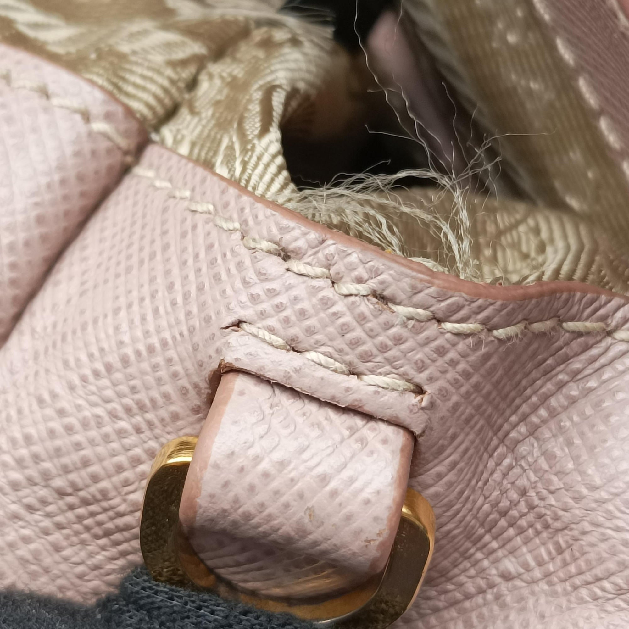 Pre-owned Prada Galleria Pink SAFFIANO Leather BN1801 shoulderbag | stylenewstar