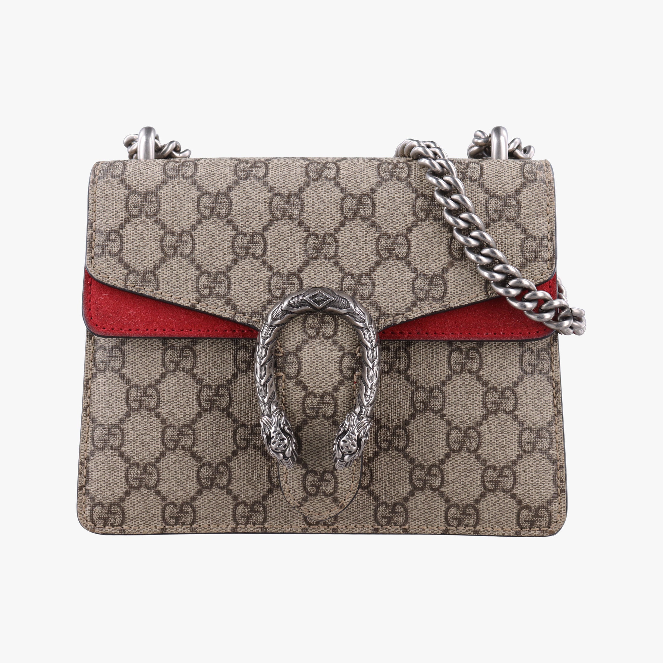 Vintage Gucci Dionysus beige×red PVC coated canvas × suede 421970 shoulderbag | stylenewstar