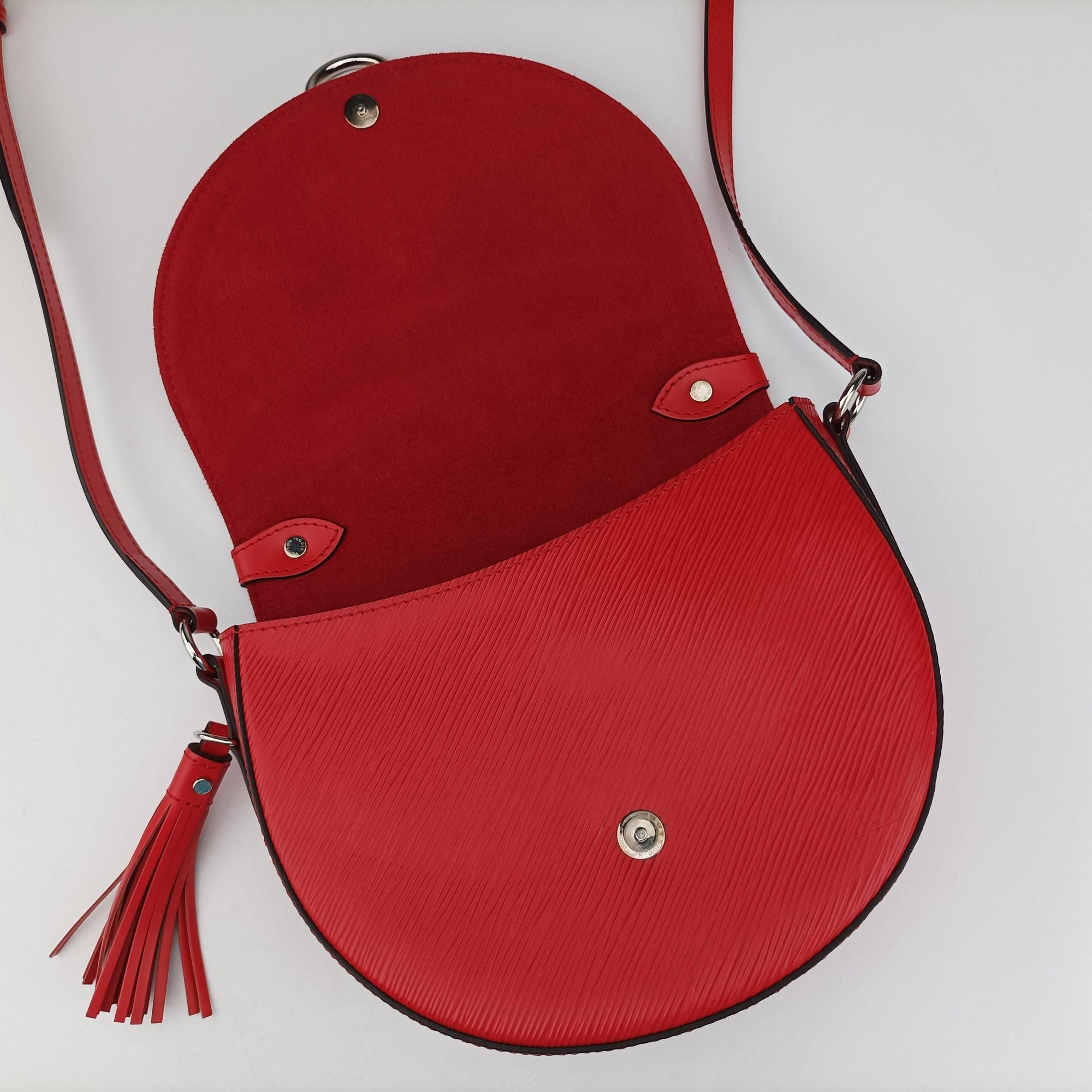 Pre-owned Louis Vuitton Saint Cloud Coquelicot  Epi  M54156 shoulderbag | stylenewstar