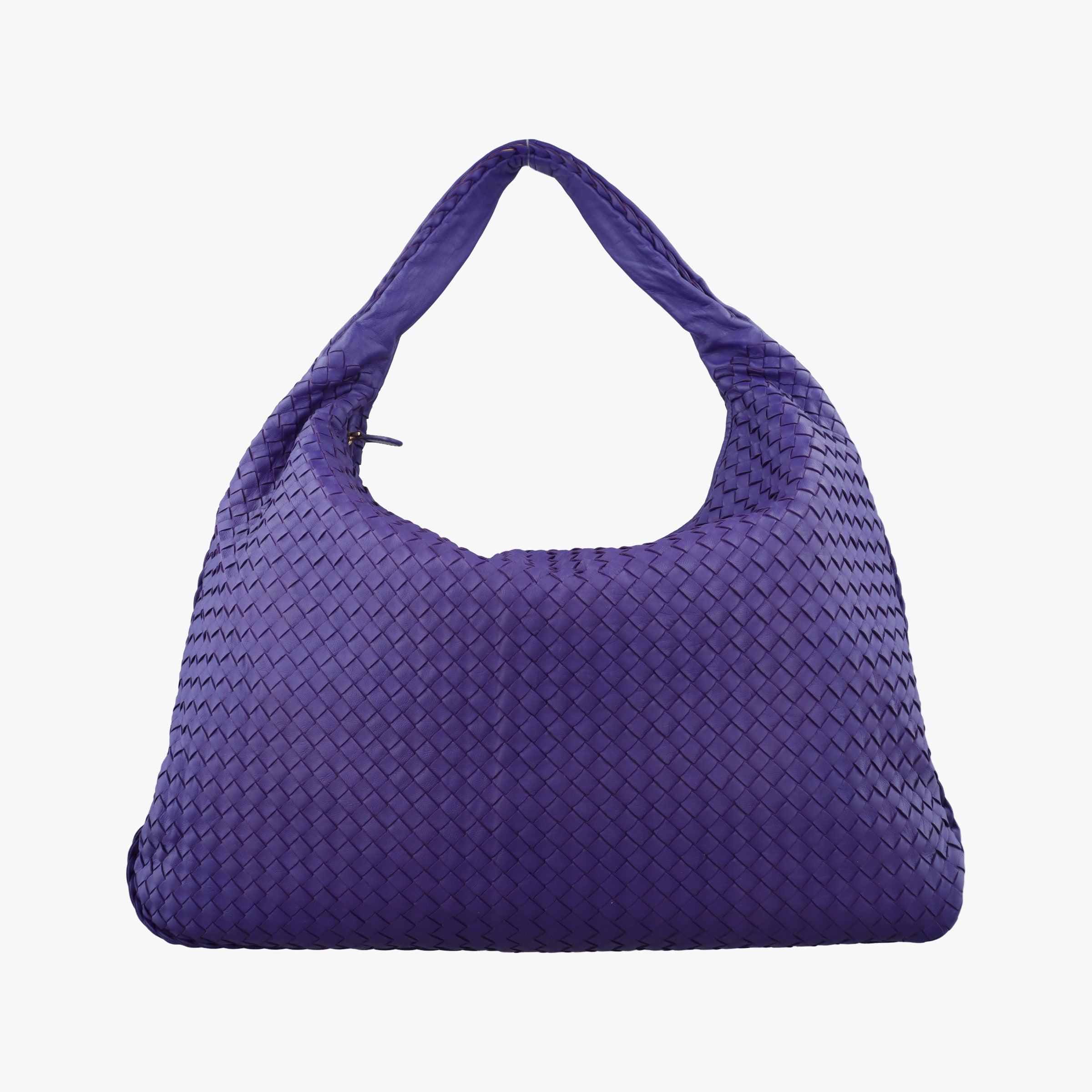 Pre-owned Bottega Veneta Intrecciato Purple lambskin  handbag | stylenewstar