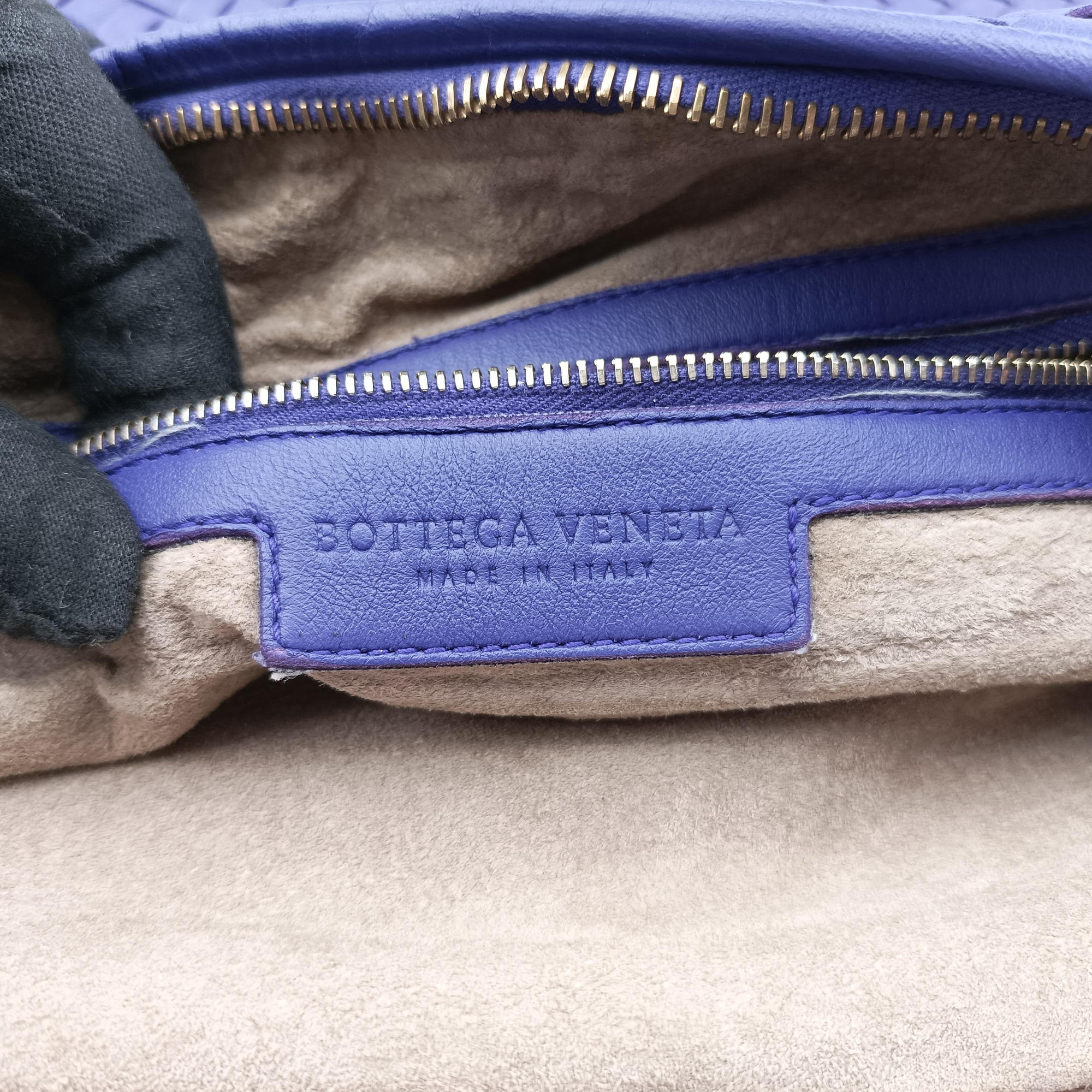 Pre-owned Bottega Veneta Intrecciato Purple lambskin  handbag | stylenewstar