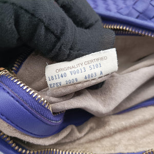 Pre-owned Bottega Veneta Intrecciato Purple lambskin  handbag | stylenewstar