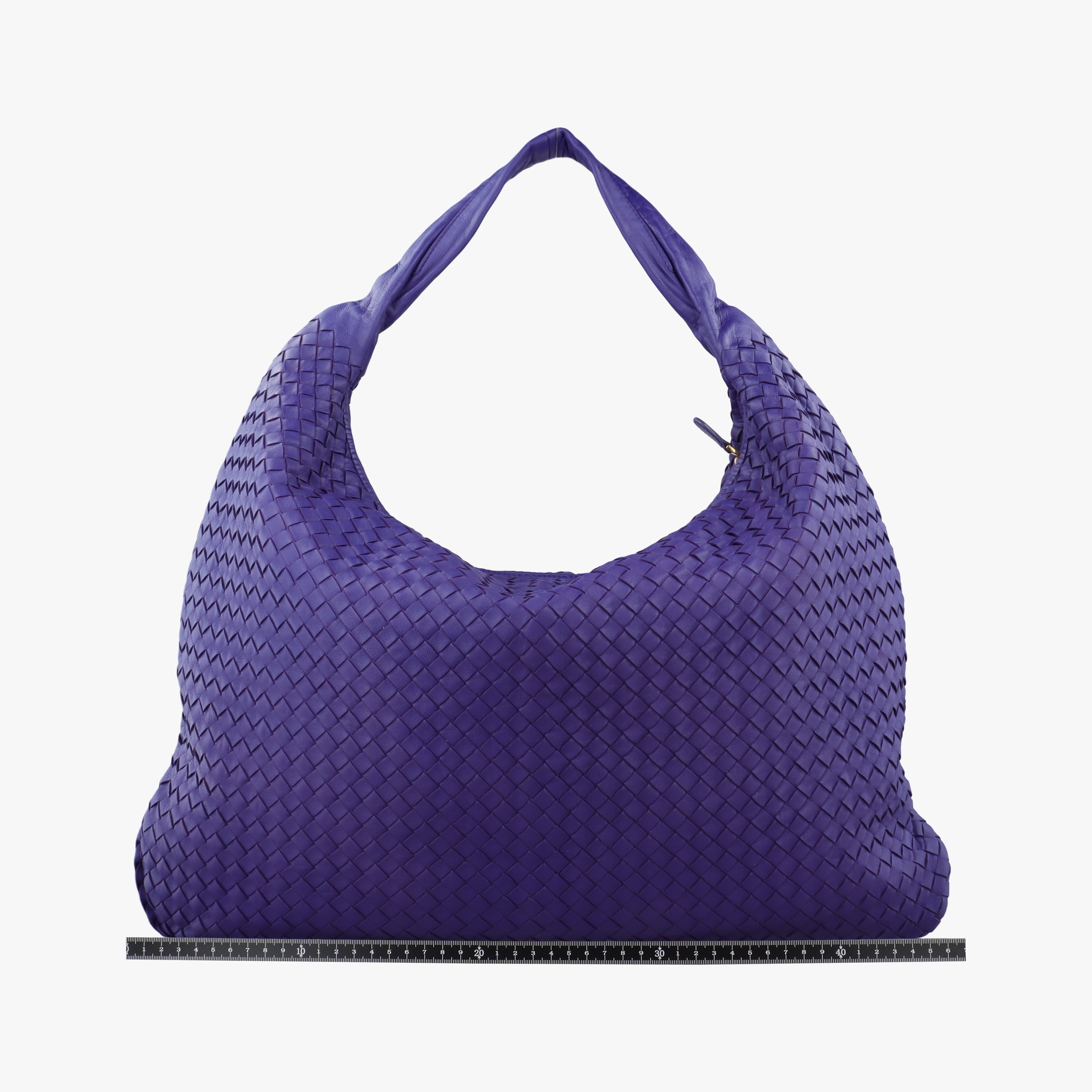 Pre-owned Bottega Veneta Intrecciato Purple lambskin  handbag | stylenewstar