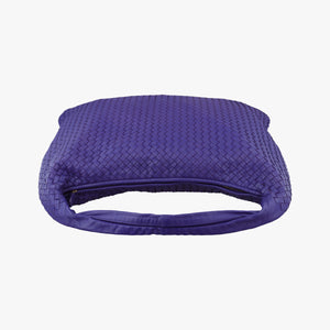 Pre-owned Bottega Veneta Intrecciato Purple lambskin  handbag | stylenewstar