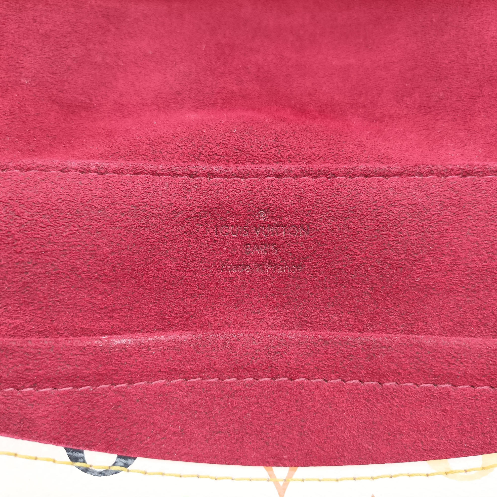 Pre-owned Louis Vuitton BEVERLY MM White Monogram Multicolor M40203 handbag | stylenewstar