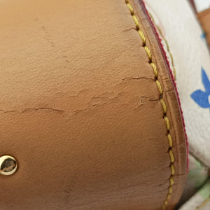 Pre-owned Louis Vuitton BEVERLY MM White Monogram Multicolor M40203 handbag | stylenewstar