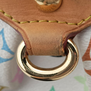 Pre-owned Louis Vuitton BEVERLY MM White Monogram Multicolor M40203 handbag | stylenewstar