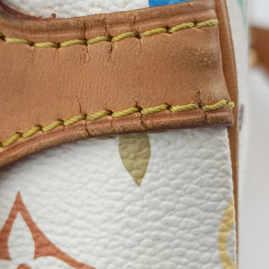 Pre-owned Louis Vuitton BEVERLY MM White Monogram Multicolor M40203 handbag | stylenewstar