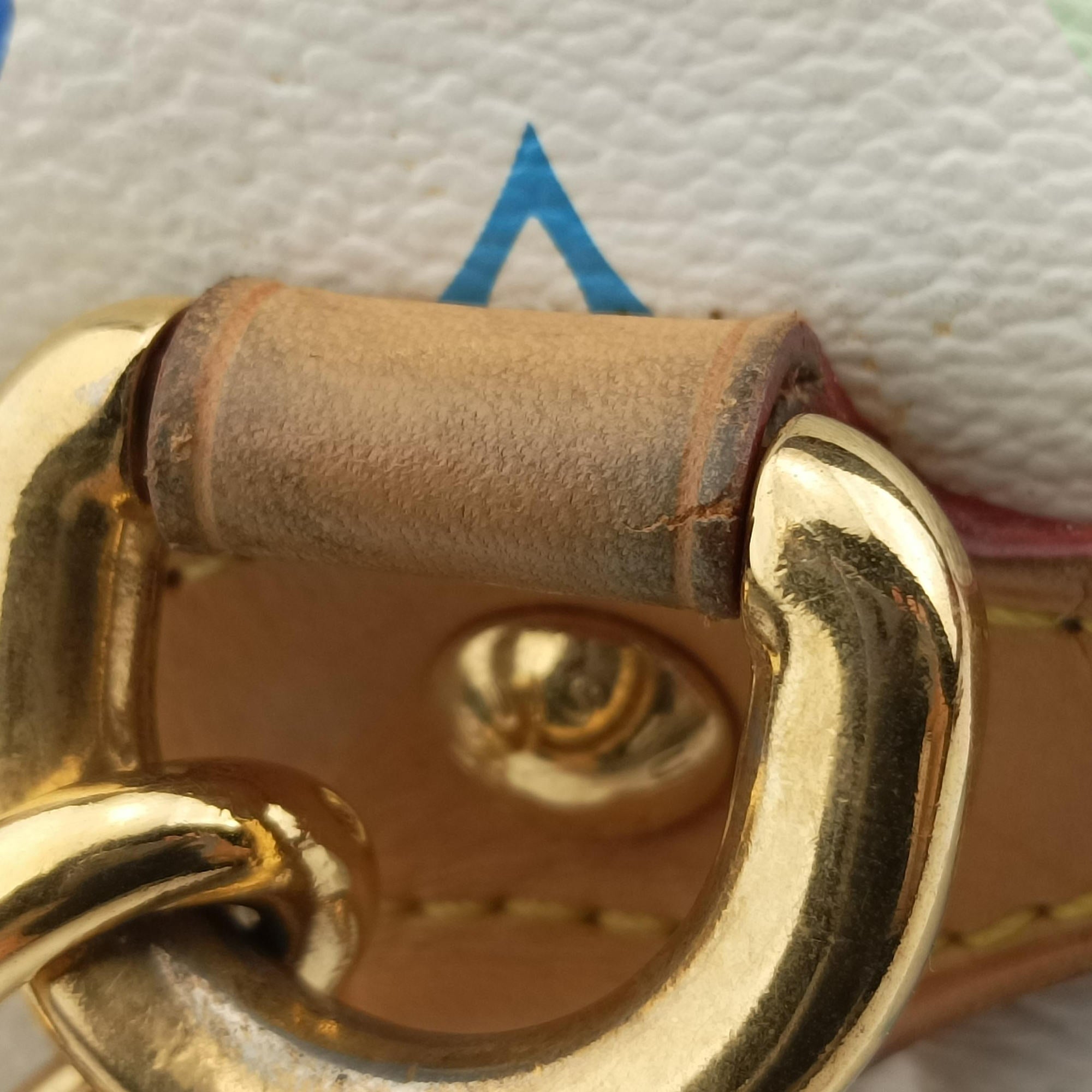 Pre-owned Louis Vuitton BEVERLY MM White Monogram Multicolor M40203 handbag | stylenewstar