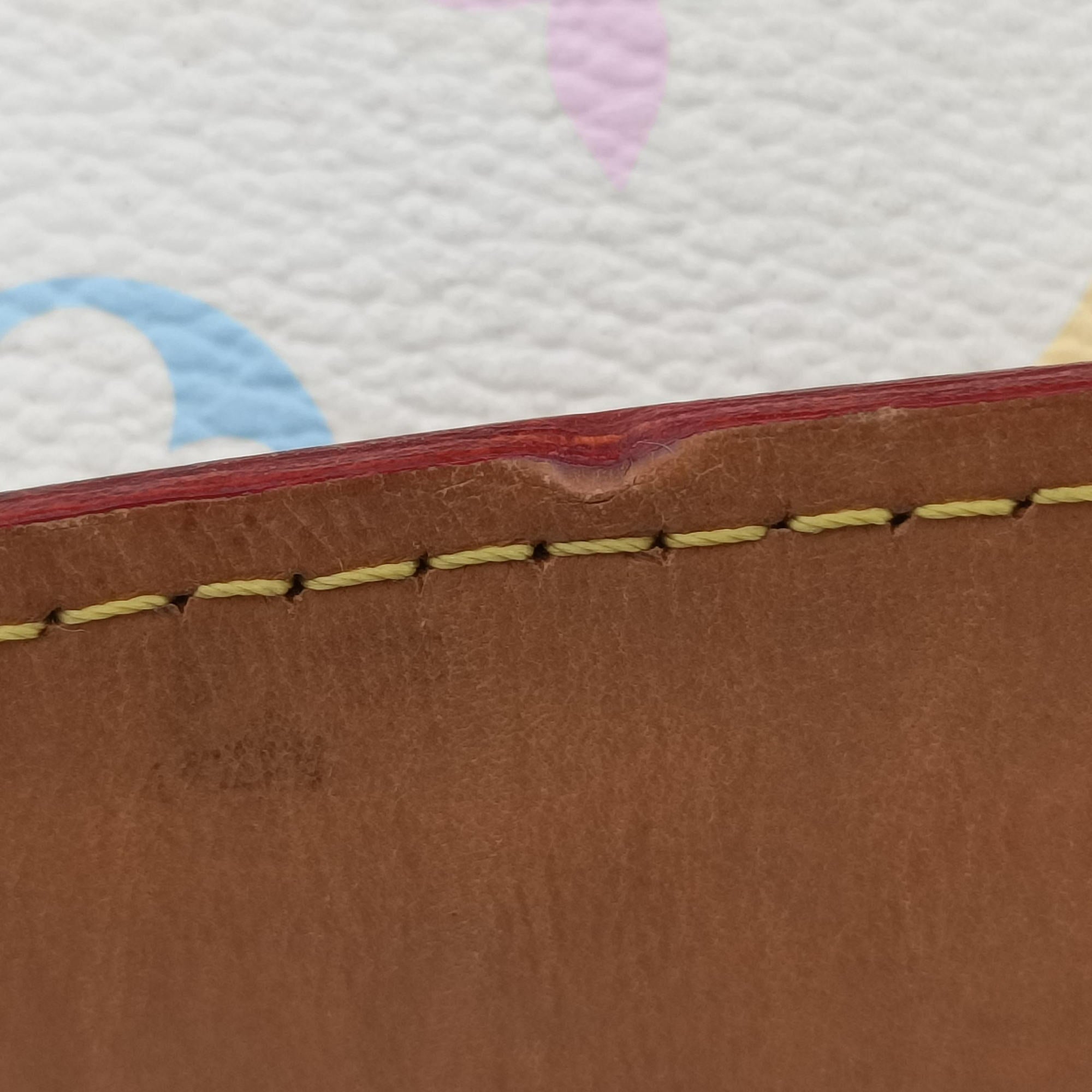 Pre-owned Louis Vuitton BEVERLY MM White Monogram Multicolor M40203 handbag | stylenewstar