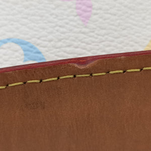 Pre-owned Louis Vuitton BEVERLY MM White Monogram Multicolor M40203 handbag | stylenewstar