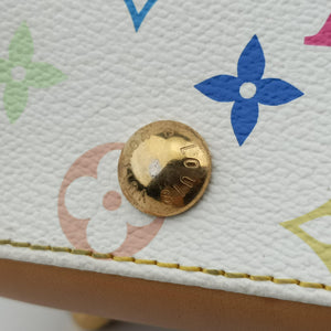 Pre-owned Louis Vuitton BEVERLY MM White Monogram Multicolor M40203 handbag | stylenewstar