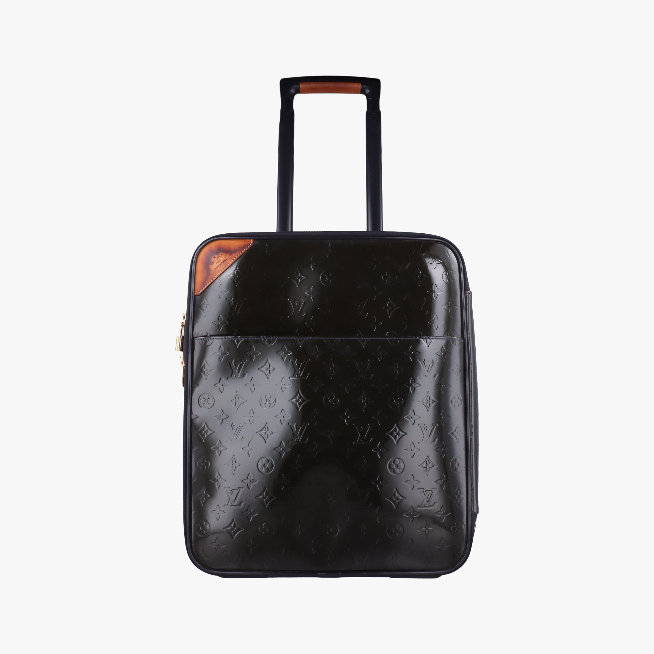 Pre-owned Louis Vuitton Pegase 45 Amarante Vernis M91277 suitcase | stylenewstar