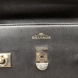 Pre-owned Delvaux Tampete Black Leather  shoulderbag | stylenewstar