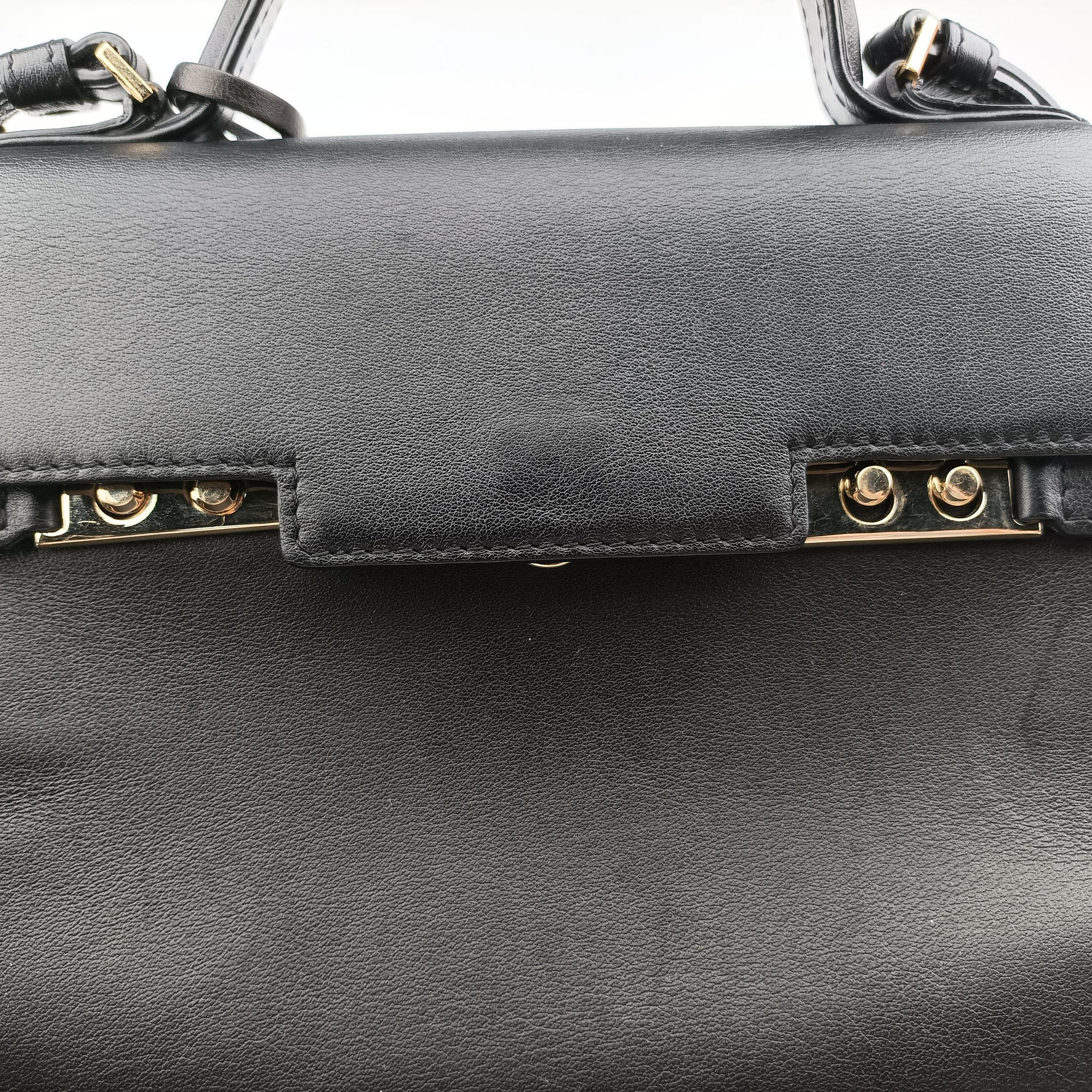 Pre-owned Delvaux Tampete Black Leather  shoulderbag | stylenewstar