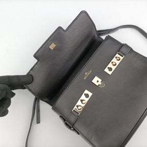 Pre-owned Delvaux Tampete Black Leather  shoulderbag | stylenewstar