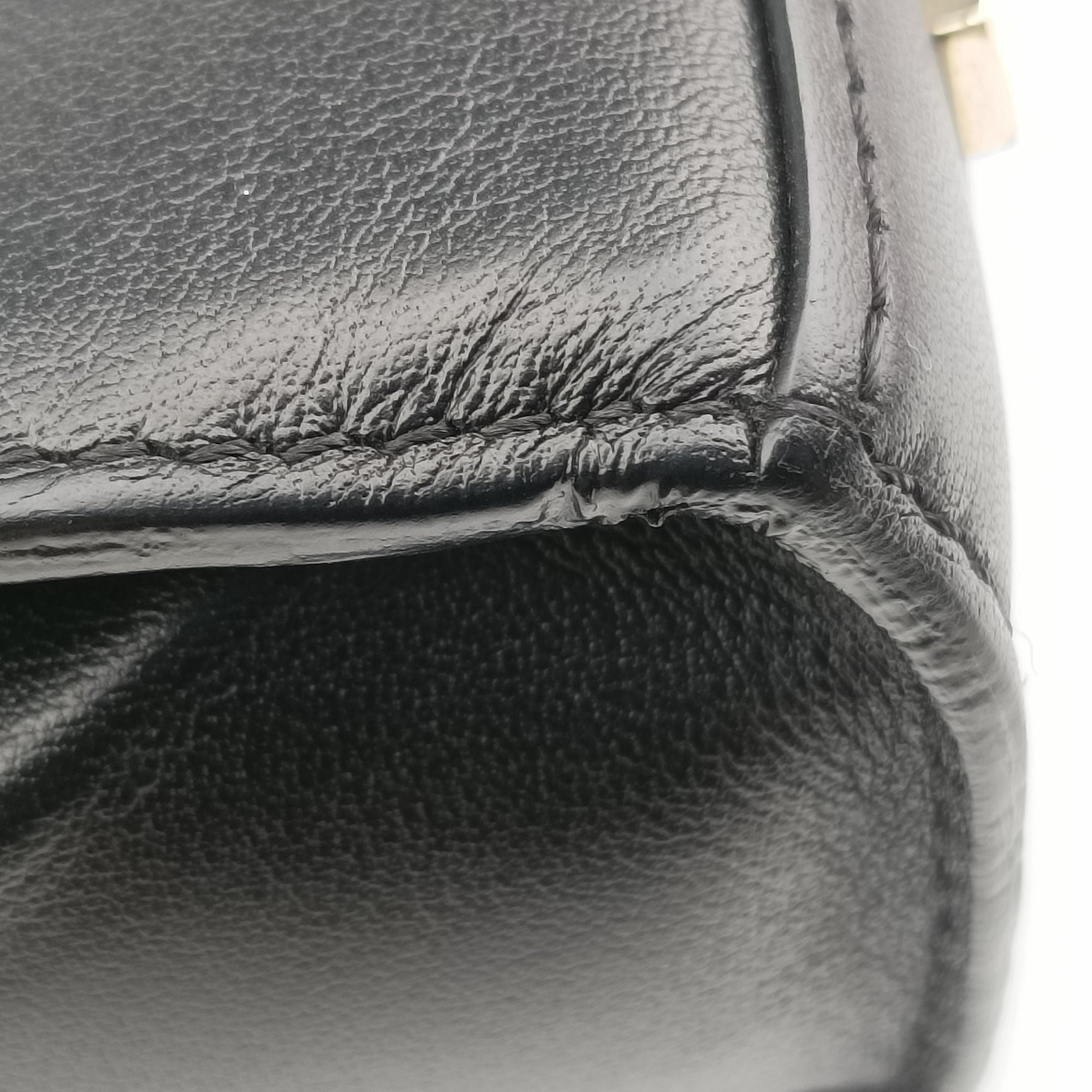 Pre-owned Delvaux Tampete Black Leather  shoulderbag | stylenewstar