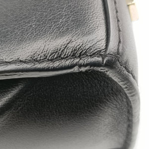 Pre-owned Delvaux Tampete Black Leather  shoulderbag | stylenewstar