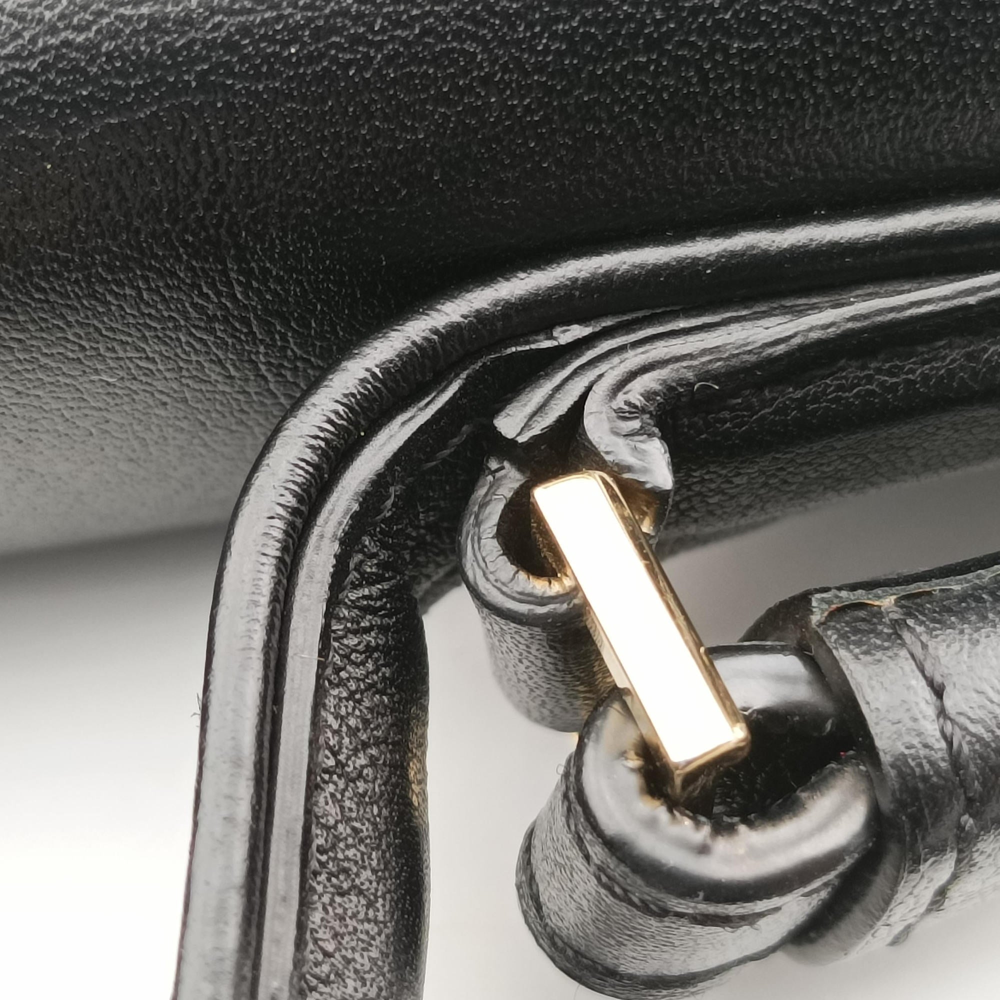 Pre-owned Delvaux Tampete Black Leather  shoulderbag | stylenewstar