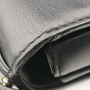 Pre-owned Delvaux Tampete Black Leather  shoulderbag | stylenewstar
