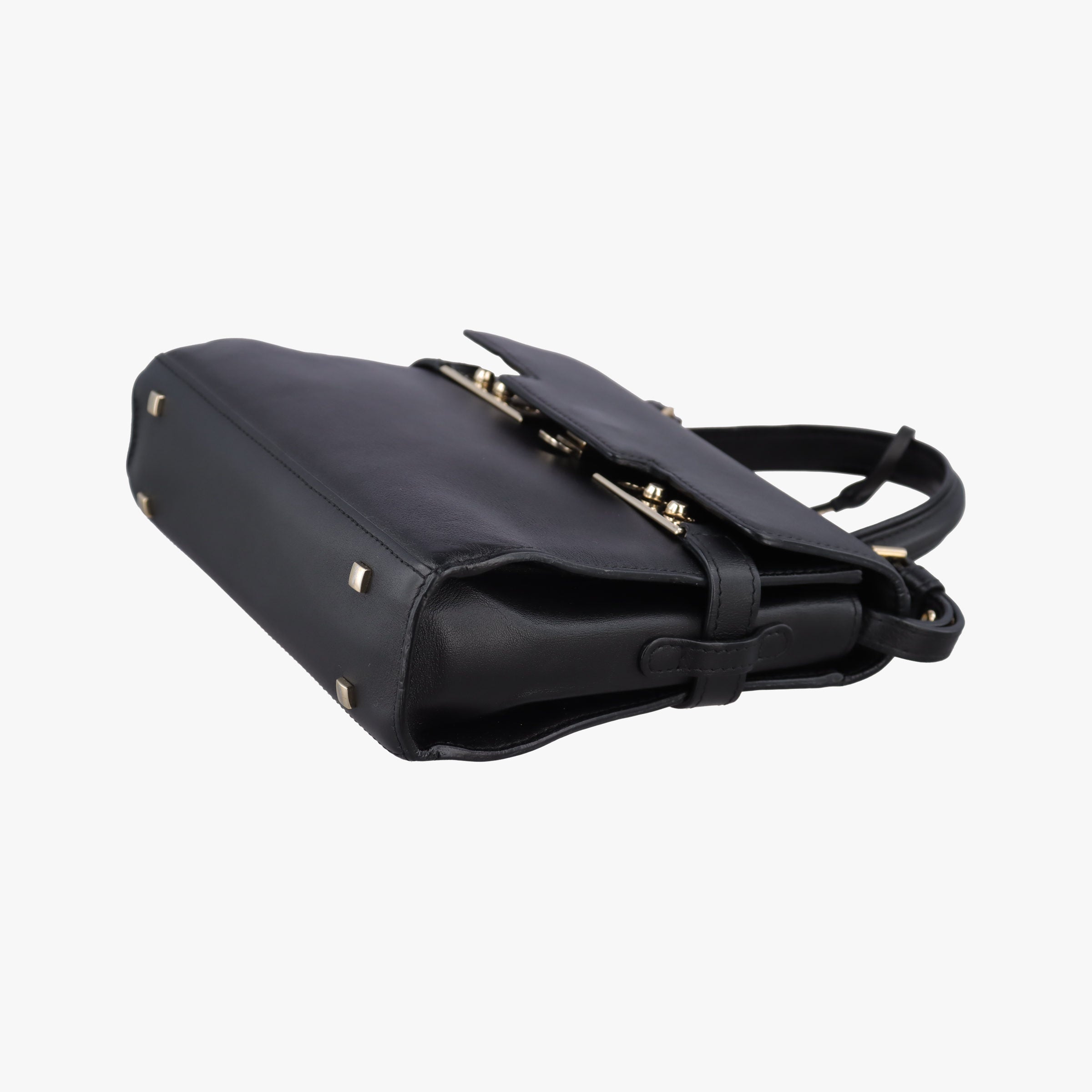 Pre-owned Delvaux Tampete Black Leather  shoulderbag | stylenewstar