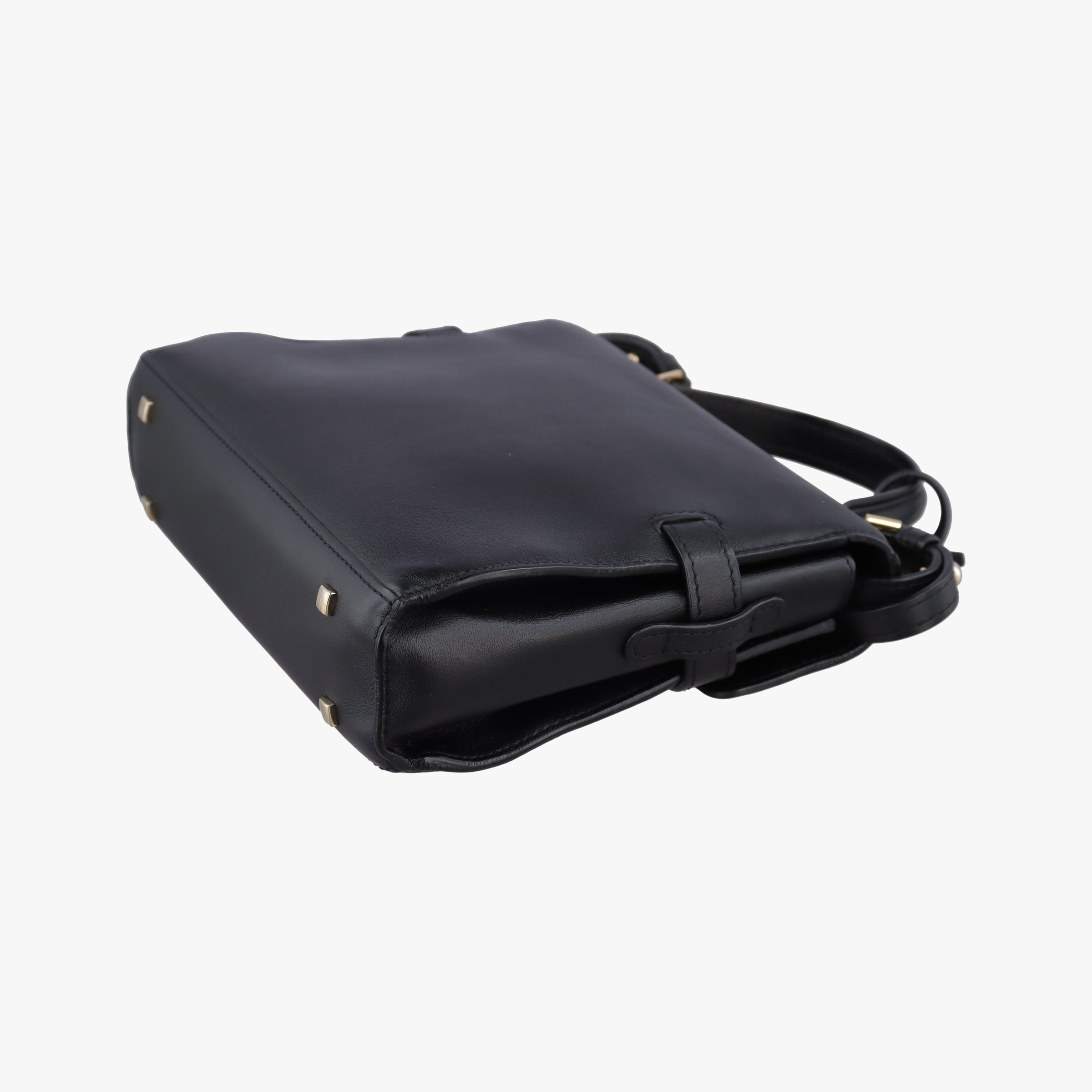 Pre-owned Delvaux Tampete Black Leather  shoulderbag | stylenewstar