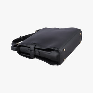 Pre-owned Delvaux Tampete Black Leather  shoulderbag | stylenewstar