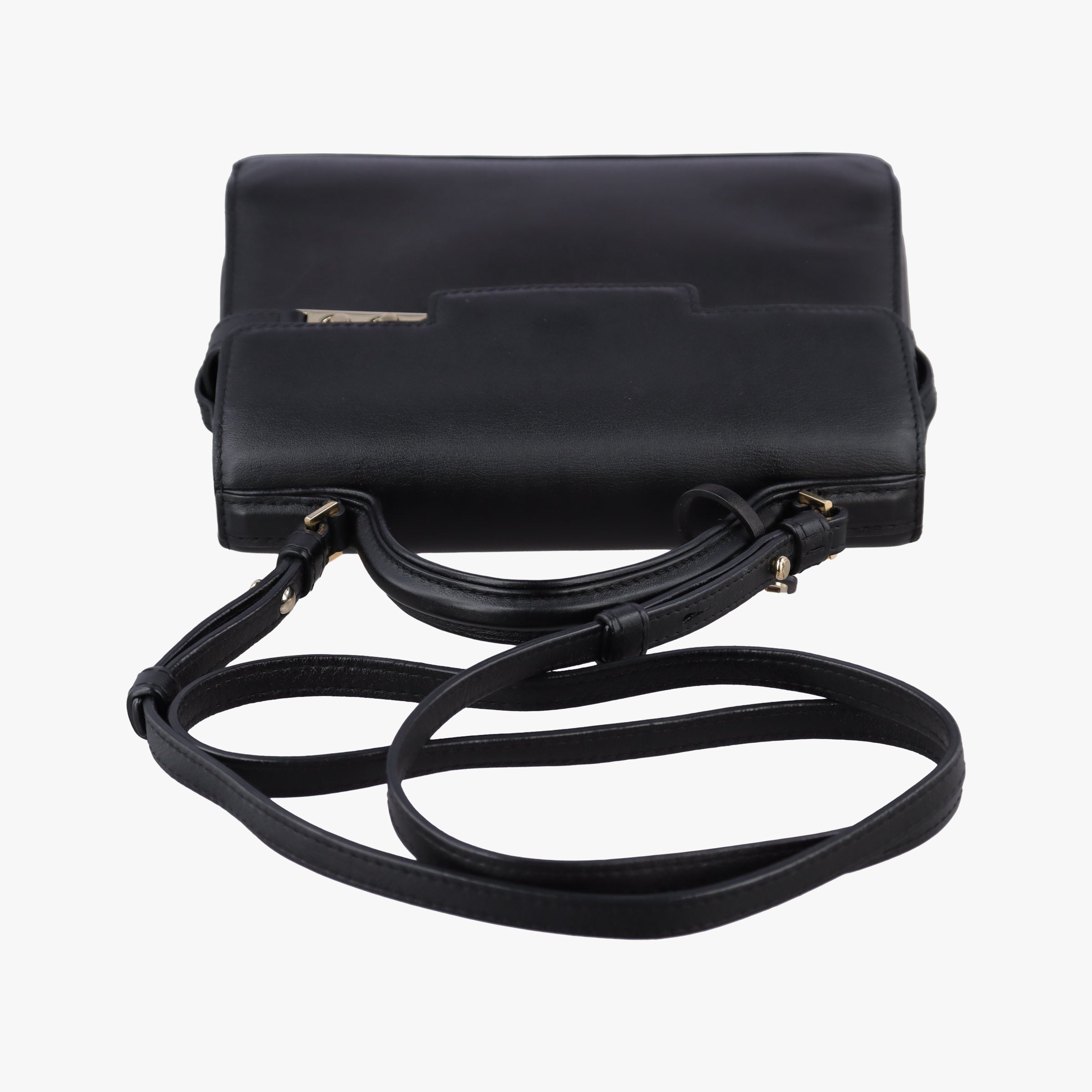 Pre-owned Delvaux Tampete Black Leather  shoulderbag | stylenewstar