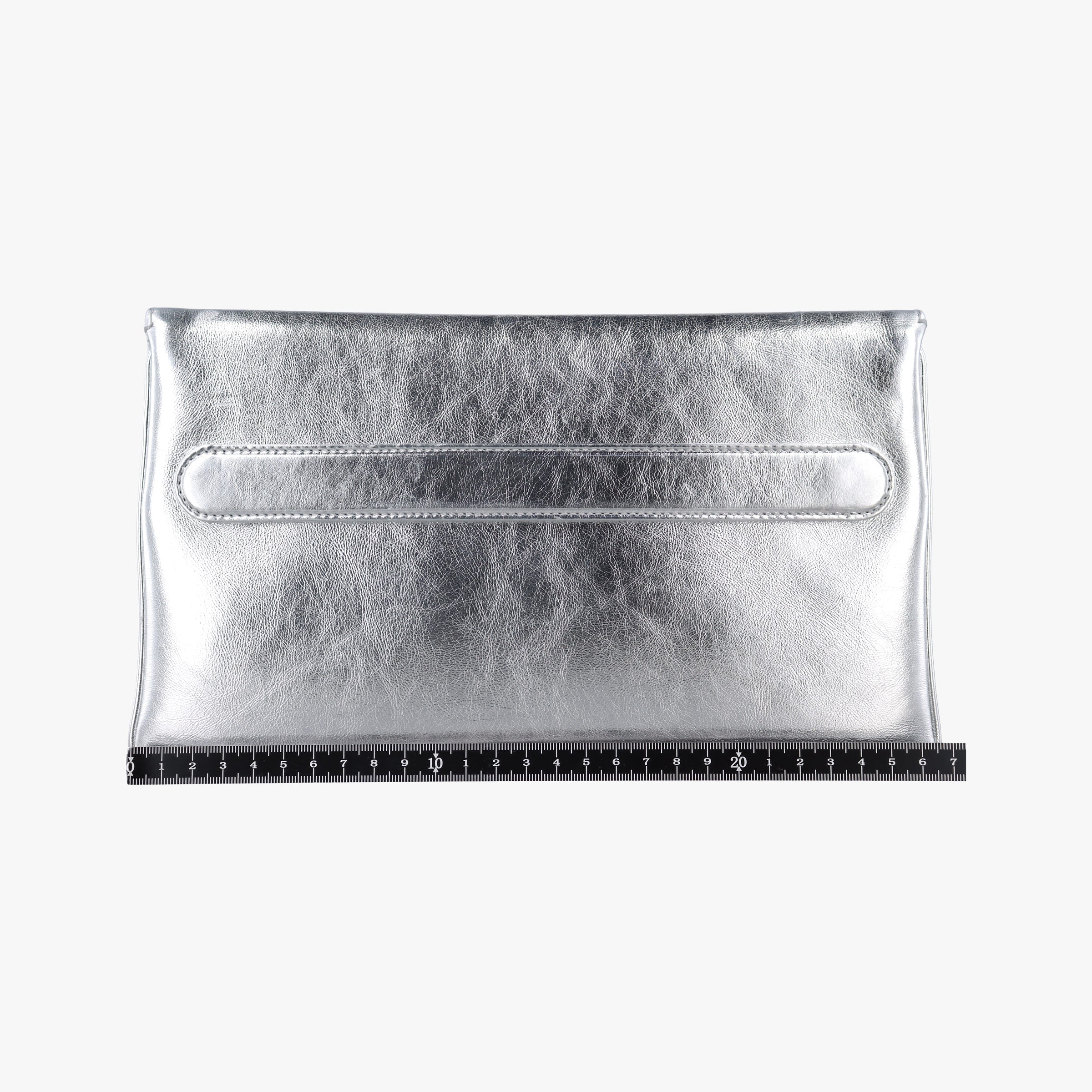 Pre-owned Christian Dior Dior double Medium Silver Leather  shoulderbag | stylenewstar